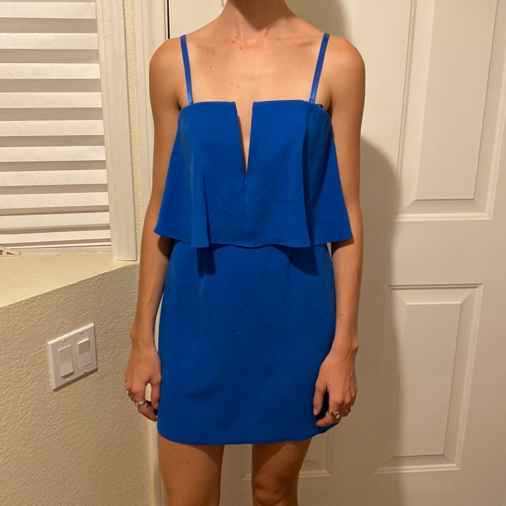BCBG Maxazria Blue Mini Dress. Size 2